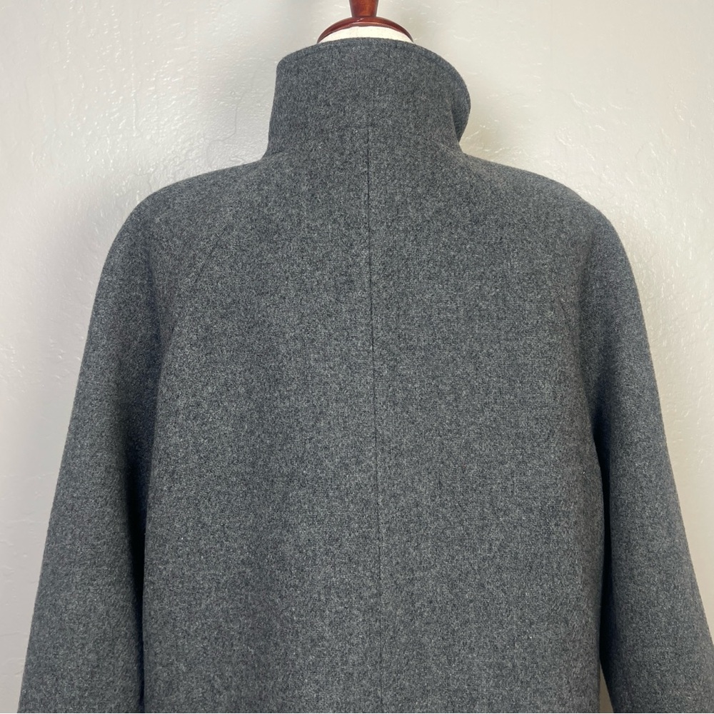 J.CREW Women Size 8P Heather Gray Toscana Coat Italian Stadium-cloth Wool‎ Blend - Picture 10 of 14
